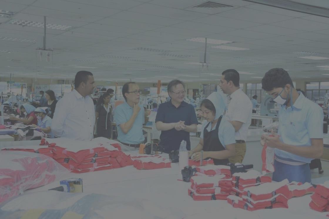 Machine operator skills development board on the factory floor