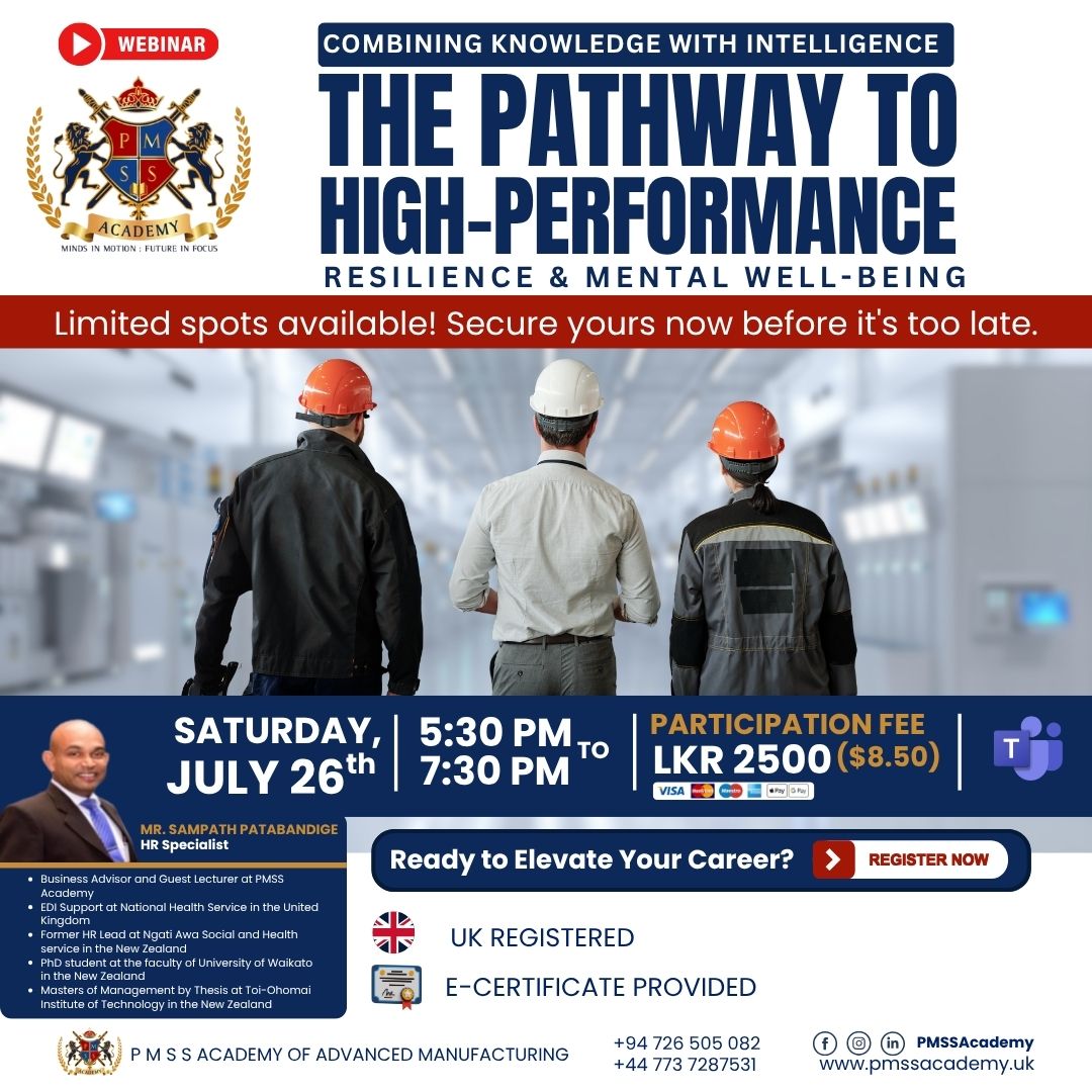 CPD Course - The Pathway to High-Performance: Resilience & Mental Well-Being
