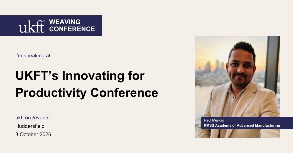 Speaking at UKFT's Innovating for Productivity Conference